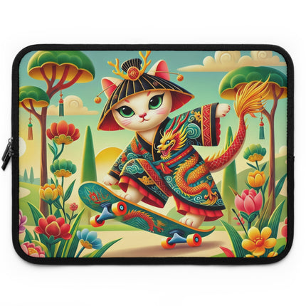 Dragon Dance on Wheels Laptop Sleeve – Bold Adventure & Dynamic Grace