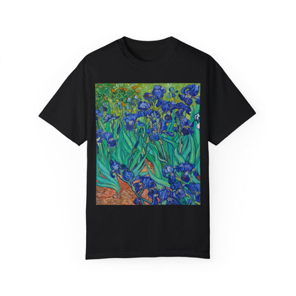 Irises by Van Gogh Unisex Garment-Dyed T-shirt