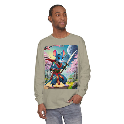 Cyber Samurai Rat Long Sleeve T-Shirt
