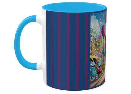 Monster Parade Madness Colorful Mugs, 11oz