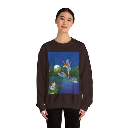 Fairy on a Dragonfly Heavy Blend™ Crewneck Sweatshirt