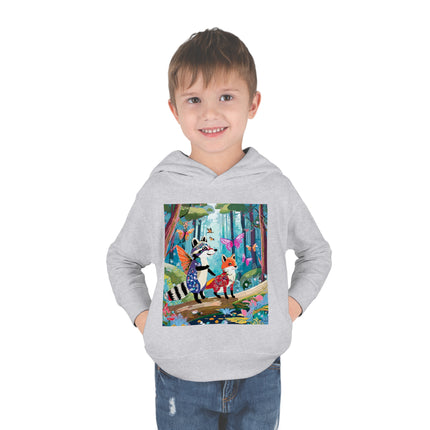 Whimsical Woodland Toddler Pullover Fleece Hoodie