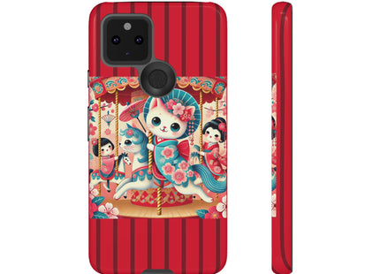 Geisha Kitten's Enchanted Carousel Phone Cases