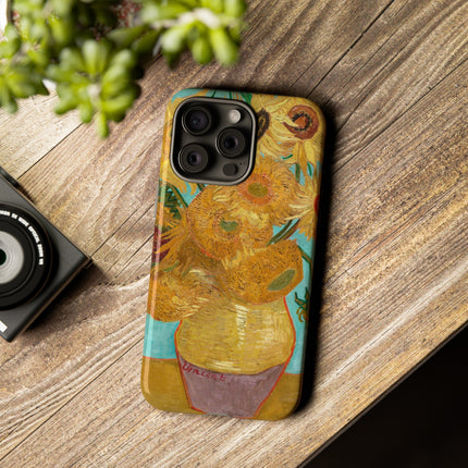 Vase with Twelve Sunflowers by Vincent Van Gogh Phone Cases