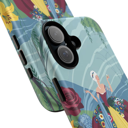 🌹🌿 The Willow Garden Promenade Phone Case – Art Deco Floral Elegance