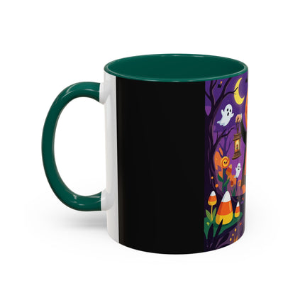 🎃🏮 The Pumpkin Gentleman's Moonlit Stroll Colorful Mug – Whimsical Halloween Charm
