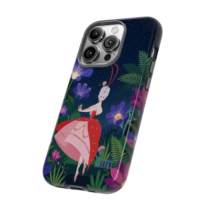 🌺✨ The Lady Of The Starlit Enchanted Garden Phone Case – Art Deco Floral Fantasy
