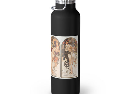 The Seasons by Alphonse Maria Mucha Copper Vacuum Insulated Bottle, 22oz