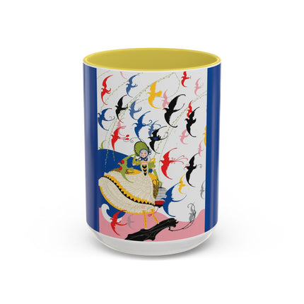 Flight of the Songbirds Colorful Mugs – Theatrical Whimsy & Colorful Harmony
