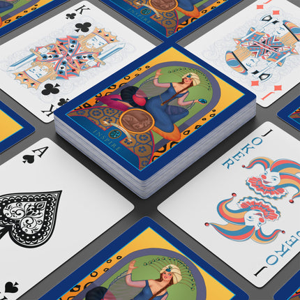 December & Tanzanite (from the Gem Series) by Sofia Chiostri Playing Cards