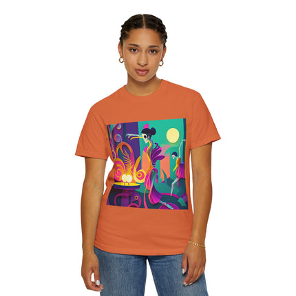 Dance of the Skeleton Ballerinas Unisex Garment-Dyed T-shirt