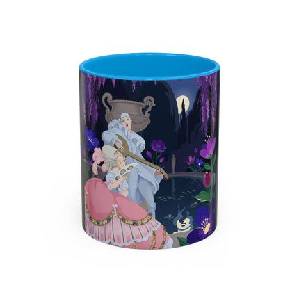 The Moonlit Garden Serenade Colorful Mugs – Art Deco Musical Elegance