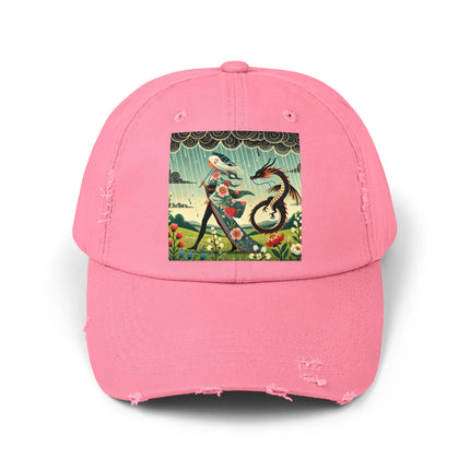 The Dragon Fairy’s Stride Unisex Distressed Cap
