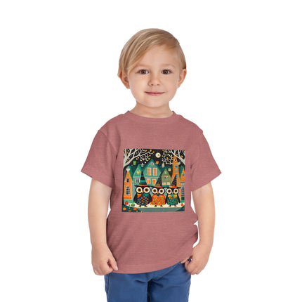 Night of the Trick-or-Treating Owlets Toddler Short Sleeve Tee