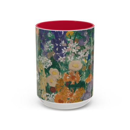 Flowers on the Mountain by August Babberger Colorful Mugs (11oz, 15oz)