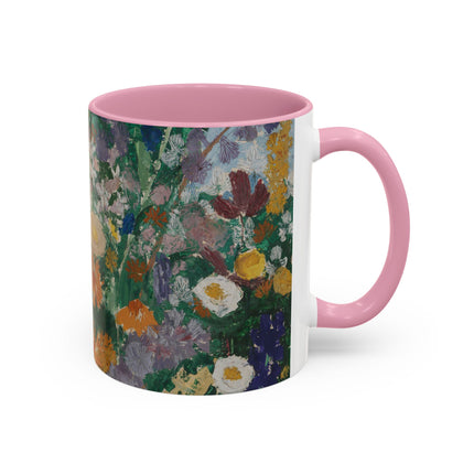 Flowers on the Mountain by August Babberger Colorful Mugs (11oz, 15oz)