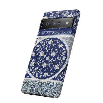Blue Flower Pattern by Owen Jones Phone Cases