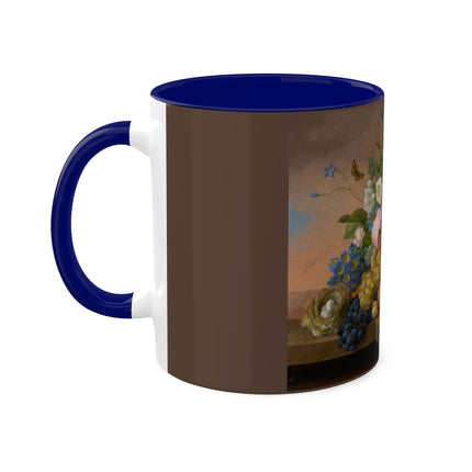 Floral Still Life by Franz Xaver Petter Colorful Mugs, 11oz