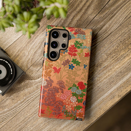 Ornamental Japanese Flower Pattern Phone Cases