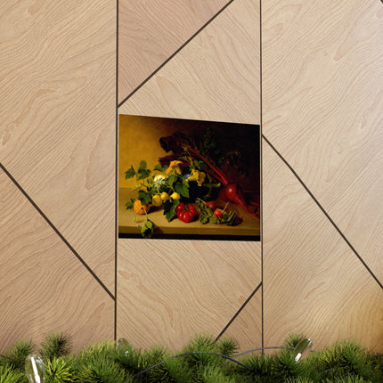 Still Life with Vegetables by James Peale Matte Horizontal Posters