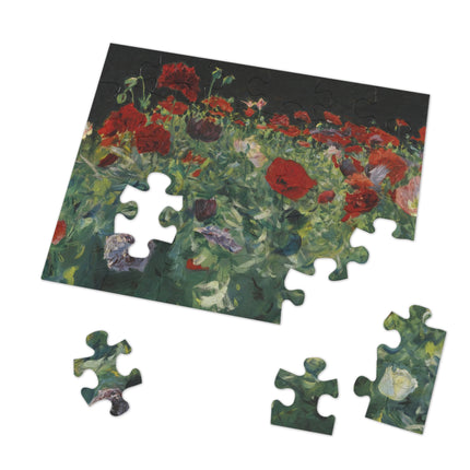 Poppies (A Study of Poppies for Carnation, Lily, Lily, Rose) by John Singer Sargent Puzzle (30, 110, 252, 500-Piece)
