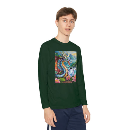 Wisdom's Guardian Youth Long Sleeve Competitor Tee – Dragon Magic & Ancient Wisdom
