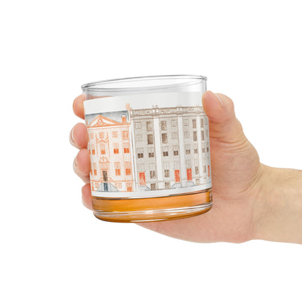 Amsterdam Canal Houses by Johan Teyler Rocks Glass. 10oz