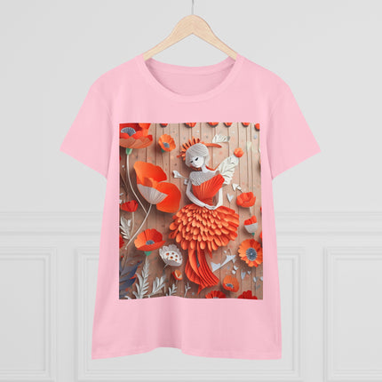 Poppy Fairy Women's Midweight Cotton Tee