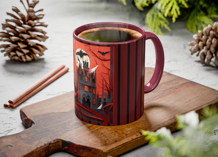 Halloween Night Scene Colorful Mugs (11oz, 15oz)