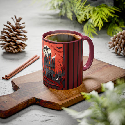Halloween Night Scene Colorful Mugs (11oz, 15oz)