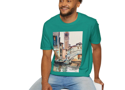 A Bridge and Campanile, Venice by John Singer Sargent Softstyle T-Shirt