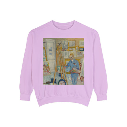 The Skeleton Painter by James Ensor Garment-Dyed Sweatshirt