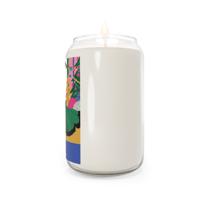 🎄🎁 The Emerald Christmas Belle Scented Soy Candle – Colorful Holiday Fashion Fantasy