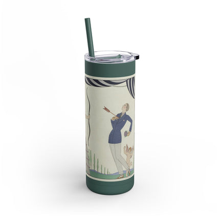 Visez au coeur, belles dames! by George Barbier Skinny Matte Tumbler, 20oz