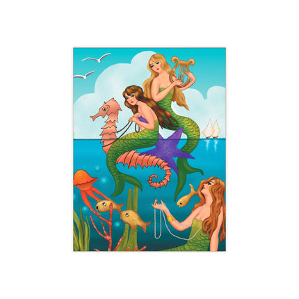 Three Mermaids with Strings of Pearls by Carlo Chiostri Ceramic Tile