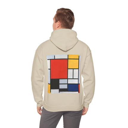 Composition with Red, Yellow, Blue, and Black by Piet Mondrian Heavy Blend™ Hooded Sweatshirt