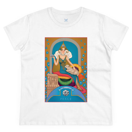 April & Diamond (from the Gem Series) by Sofia Chiostri Women's Midweight Cotton Tee