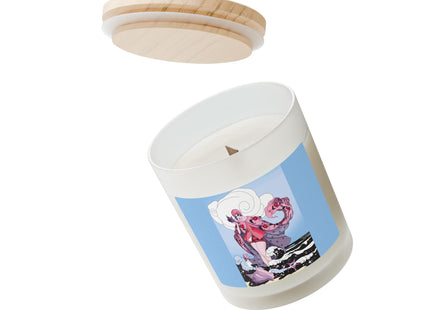 Goddess of the Swirling Sea Frosted Glass Candle, 11oz
