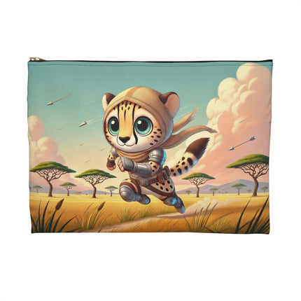 The Swift Cheetah Flat Pouch – Speed, Adventure & Bold Savanna Spirit