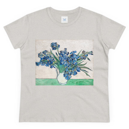 Irises by Van Gogh Women's Midweight Cotton Tee