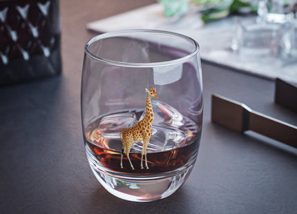 Giraffe by Charles Dessalines D' Orbigny Whiskey Glass