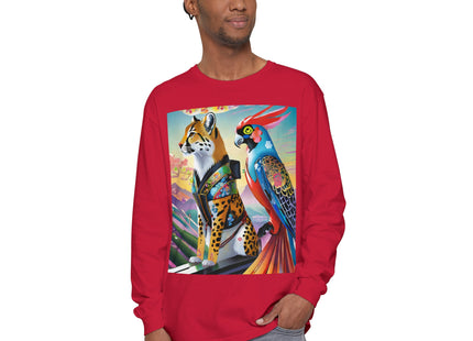 Cybernetic Duets Garment-dyed Long Sleeve T-Shirt