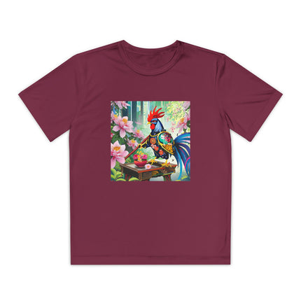 Cyberpunk Rooster Youth Competitor Tee