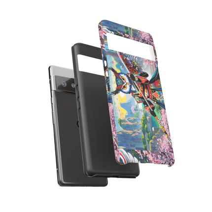 Cyberpunk Samurai Owl Phone Cases