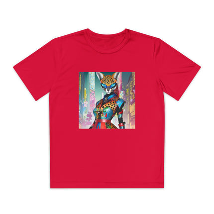 Cyber Cat Glamour Youth Competitor Tee