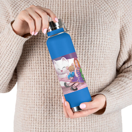 Joy of Friendship Copper Vacuum Insulated Bottle, 22oz
