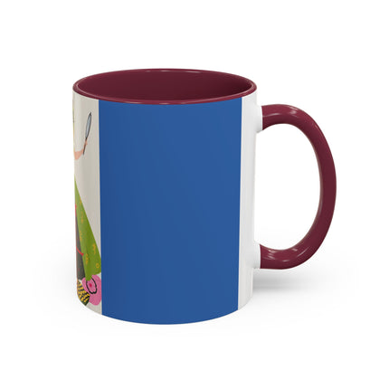 Lady with the Golden Fish Colorful Mugs – Whimsical Fashion & Playful Fantasy