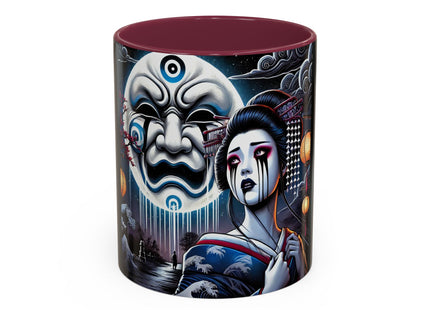 Geisha’s Black Ink Tears Colorful Mugs (11oz, 15oz)