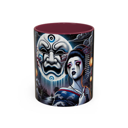 Geisha’s Black Ink Tears Colorful Mugs (11oz, 15oz)