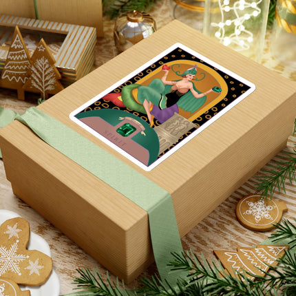 May & Emerald (from the Gem Series) by Sofia Chiostri Kiss-Cut Stickers (4 Sizes)